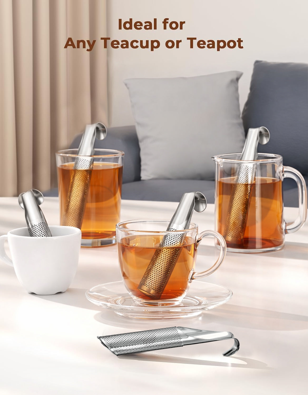 🌿🍵 2-in-1 Tea Scoop Infuser — ✨Ultra-Fine Mesh Strainer, Effortless Loose Leaf Steeping Tool for a Perfect Brew! 🌿