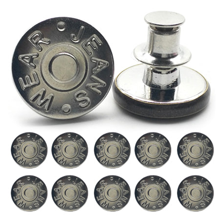 🏆✨Adjustable No-Sew Jeans Button - 🔘Clip On & Go, Fix Loose/Tight Jeans✨