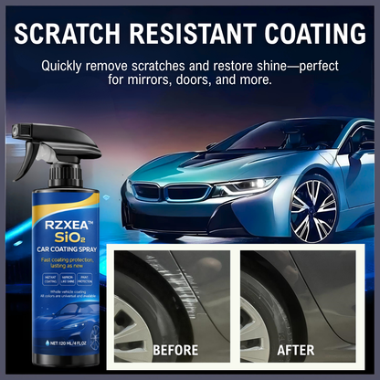 🌊 Mirror Shine in 30 Seconds! — RZXEA™ SiO₂ Ceramic Car Coating Spray - Ultimate Hydrophobic Protection & UV Shield ✨