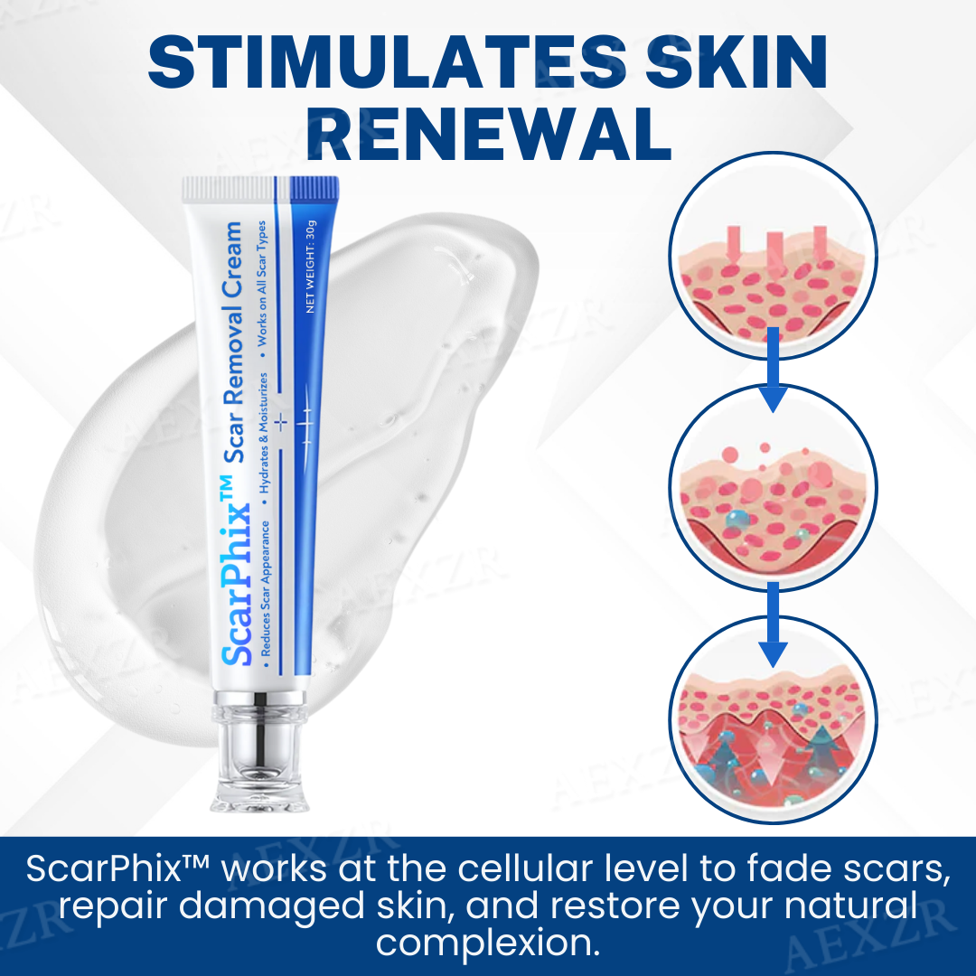 🌿 ScarPhix™ Scar Removal Cream —Clinically Proven to Fade Scars, Restore Smooth Skin