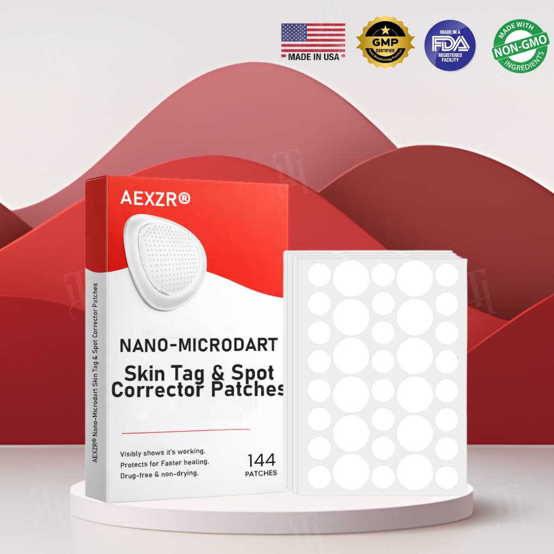 🩹 AEXZR® Nano-Microdart Skin Tag Patches — Painless Removal in 3-7 Days, Dual-Action Repair, No Scarring