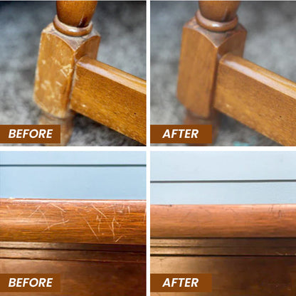 🪵 AEXZR® NuGrain Wood Repair Kit — Scratches Gone in 60 Seconds, Nano-Wood Fiber Fill, Zero-VOC Safe Formula