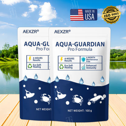 🐟 AEXZR® Aqua-Guardian Pro Formula —Clear Water in 24 Hours, Dual-Bio Algae Control, Safe for All Aquatic Life