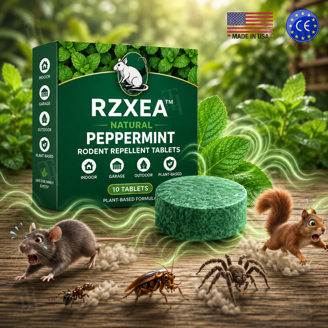 🔥 Bye Mice! | RZXEA™  Natural Peppermint Rodent Repellent Tablets
