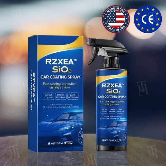 🛡️🏆 Mirror Shine in 30 Seconds! — RZXEA™ SiO₂ Ceramic Car Coating Spray - Ultimate Hydrophobic Protection & UV Shield ✨