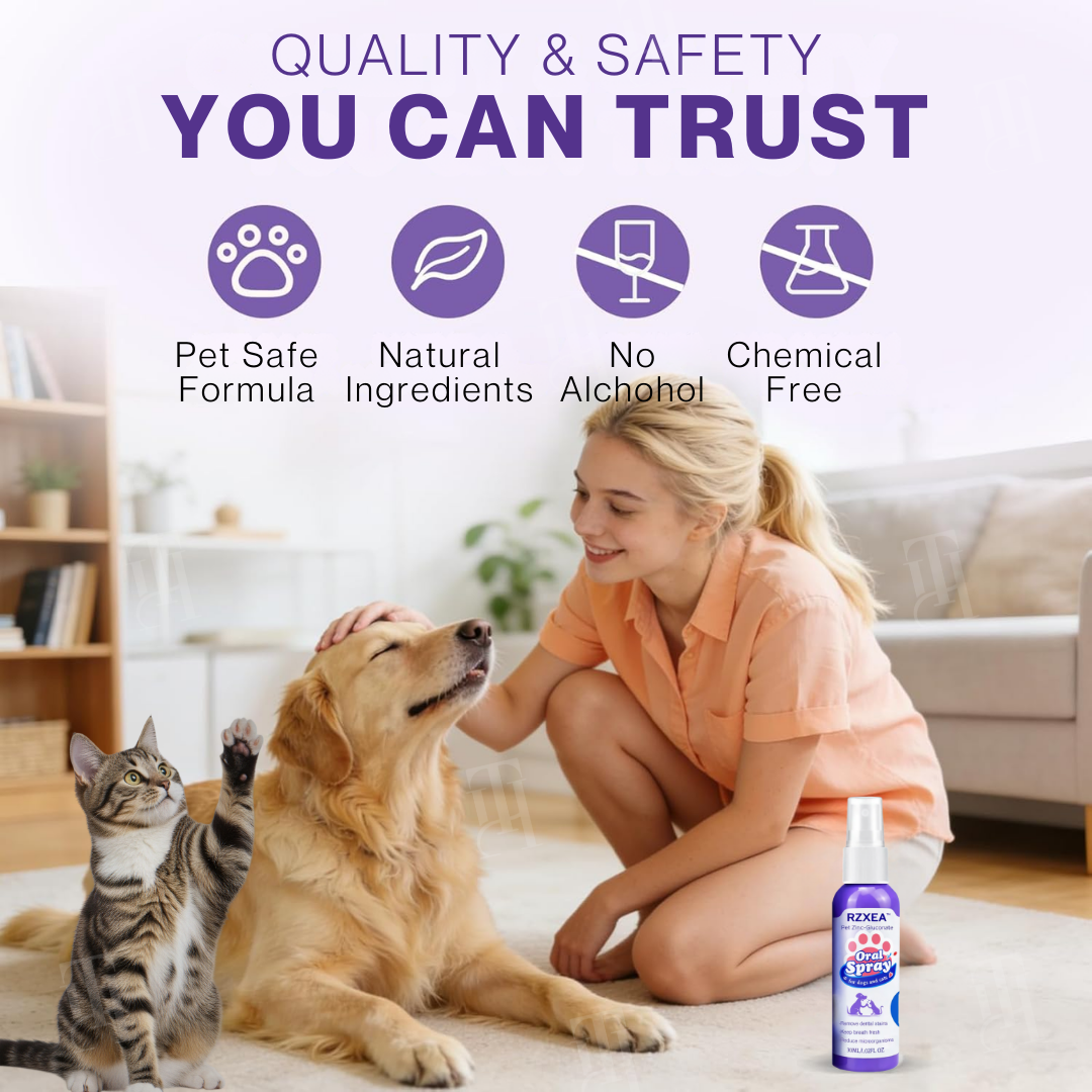 🐉💸Kiss Bad Breath Goodbye! — Pet Oral Care Spray - No-Brushing Dental Cleaner for Dogs & Cats - Plaque & Tartar Remover 🐶🐱
