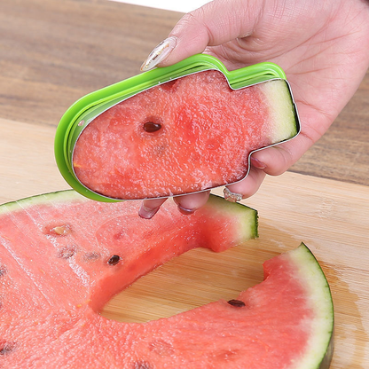 🍉 Stainless Steel Watermelon Slicer —Cut & Grab in One Tool, Perfect for Parties