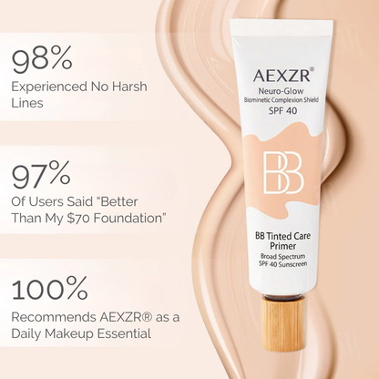 ✨ AEXZR® Neuro-Glow Biomimetic Complexion Shield SPF 40 - Smart Shade-Matching in 5 Seconds, 12H Wear, Silicone-Free
