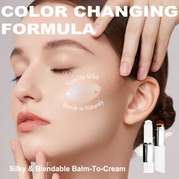 ✨ Color-Changing Magic Foundation Stick — Instant Pore Blurring & 50H Hydration for Flawless, Age-Defying Skin 🏆