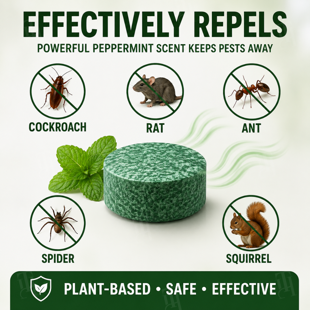 🔥 Bye Mice! | RZXEA™  Natural Peppermint Rodent Repellent Tablets