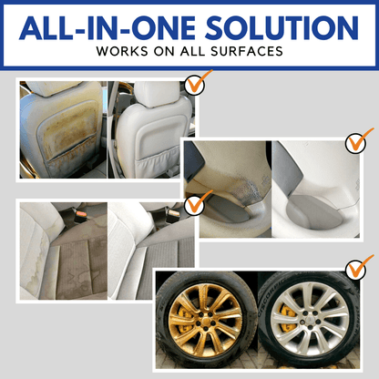 🚗 All-in-One Auto & Home Cleaner – 🧼Safe for Interior, Exterior, Furniture & Bags🛡️
