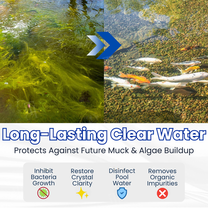 🐟 AEXZR® Aqua-Guardian Pro Formula —Clear Water in 24 Hours, Dual-Bio Algae Control, Safe for All Aquatic Life