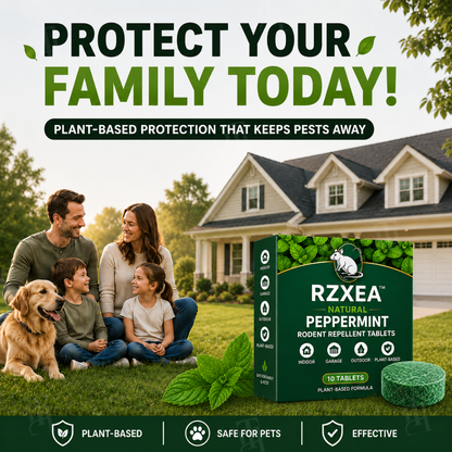 🔥 Bye Mice! | RZXEA™  Natural Peppermint Rodent Repellent Tablets