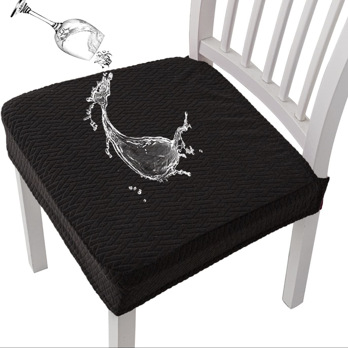 💧🪑 Waterproof Jacquard Chair Covers — ✨Stretchy, Durable & Non-Slip Seat Protectors for Dining Room, Pets & Kids! 🌟