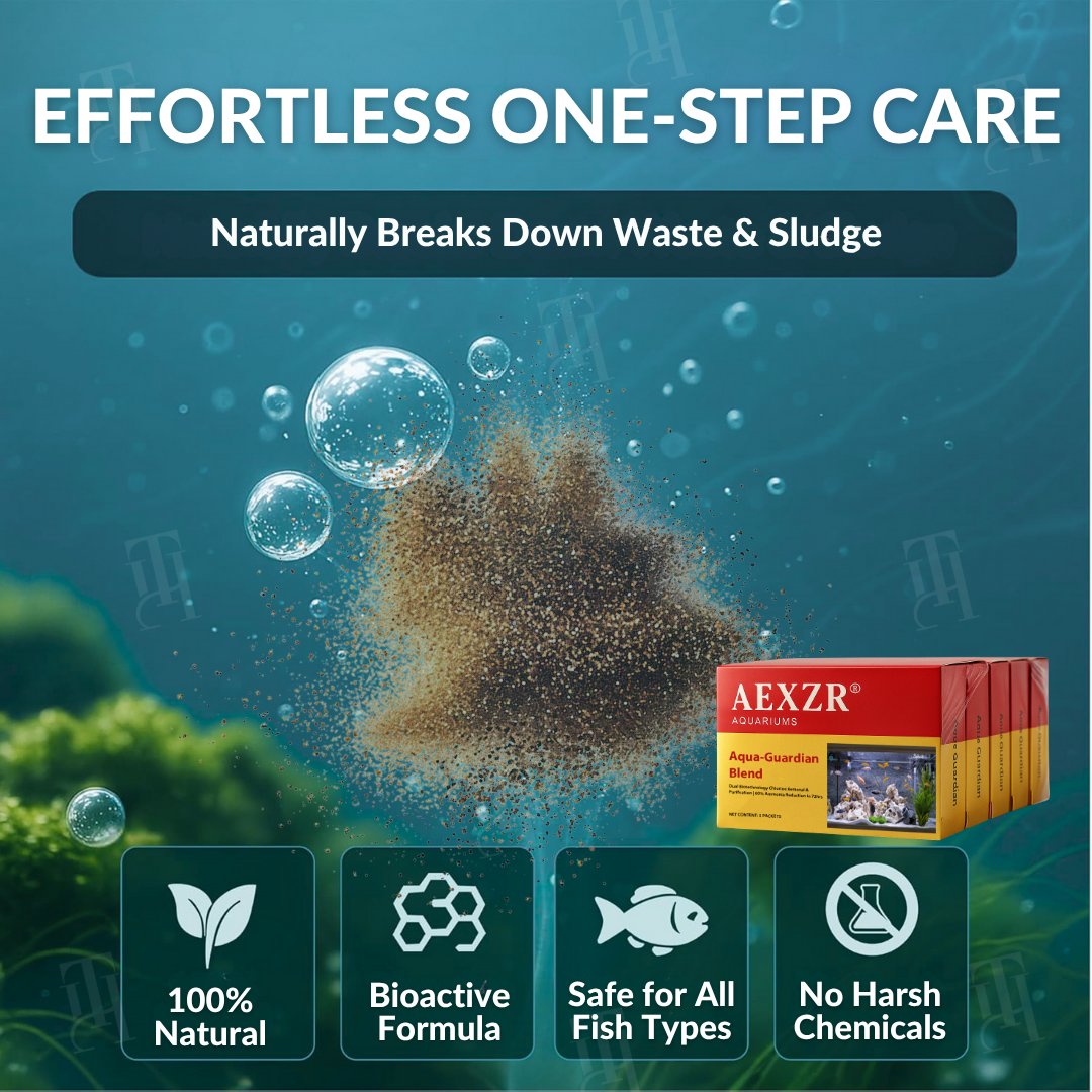 🐟 AEXZR® Aqua-Guardian Blend -60% Ammonia Reduction in 72 Hours, Biological Purification, Stop Losing Fish