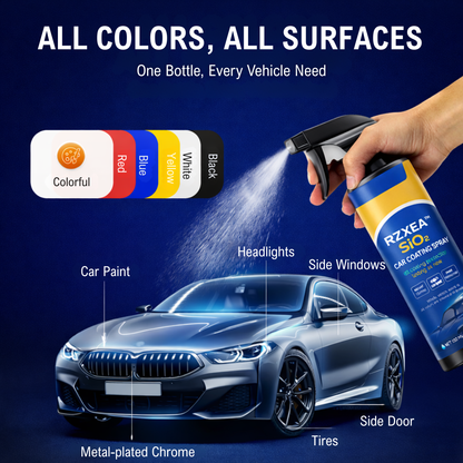 🌊 Mirror Shine in 30 Seconds! — RZXEA™ SiO₂ Ceramic Car Coating Spray - Ultimate Hydrophobic Protection & UV Shield ✨