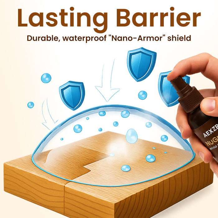 🪵 AEXZR® NuGrain Wood Repair Kit — Scratches Gone in 60 Seconds, Nano-Wood Fiber Fill, Zero-VOC Safe Formula