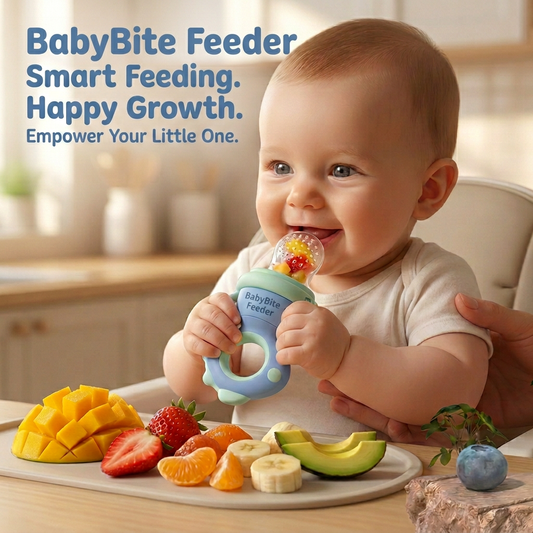 👶🍼 BabyBite Feeder —Safe, Mess-Free First Solids, Encourages Self-Feeding, Choke-Proof Design