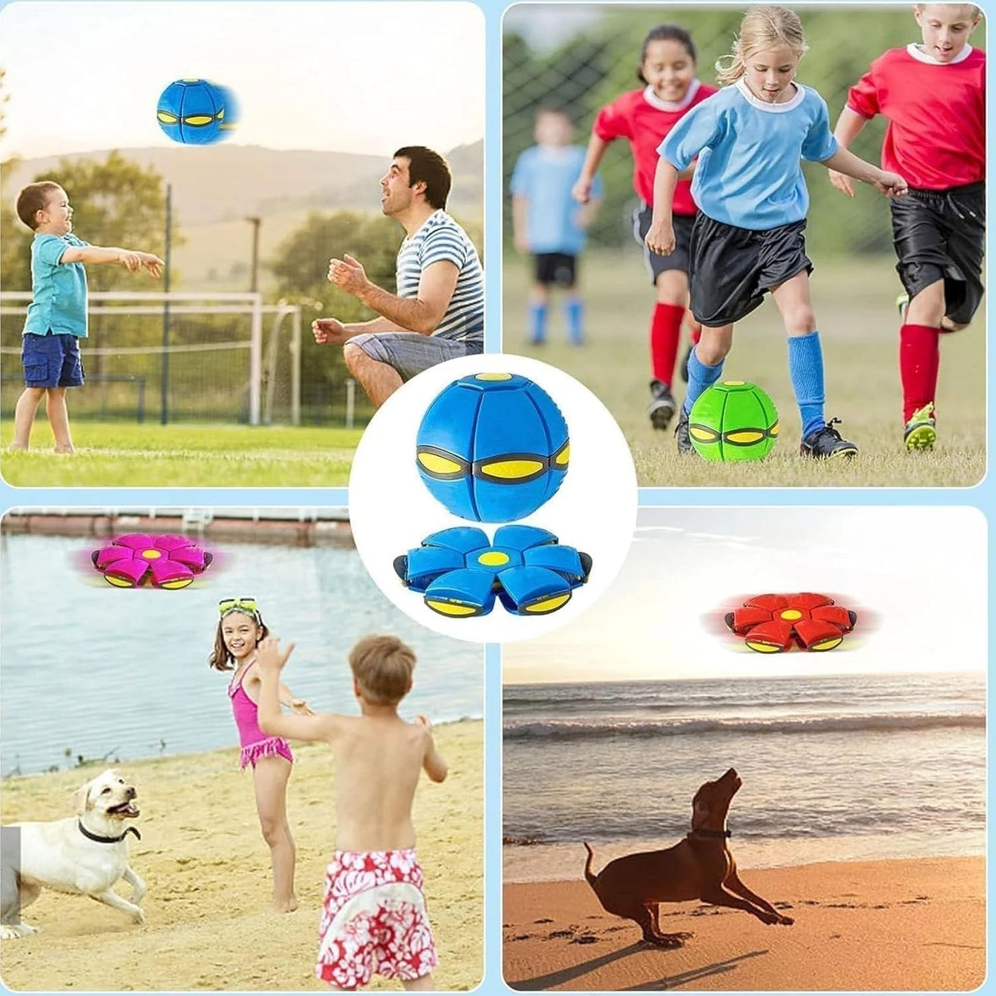 🔄🔥Kids’ Magic Metaball — bouncy ball & flying saucer for family and pets🌈