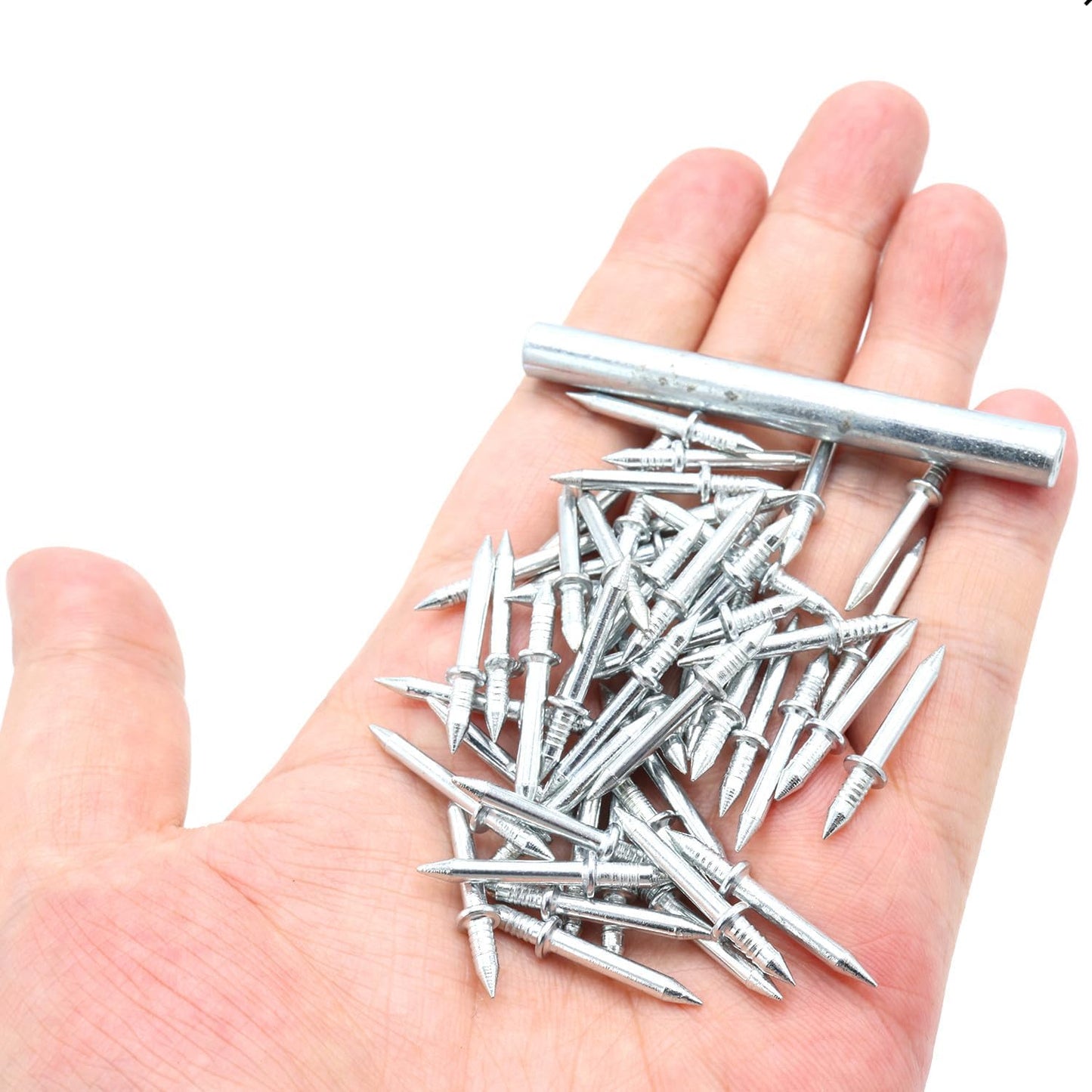 🔨 Seamless 2-Sided Nails for Wood —No Drill Needed, Invisible Finish, Rust-Resistant, DIY Essential