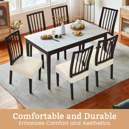 💧🪑 Waterproof Jacquard Chair Covers — ✨Stretchy, Durable & Non-Slip Seat Protectors for Dining Room, Pets & Kids! 🌟