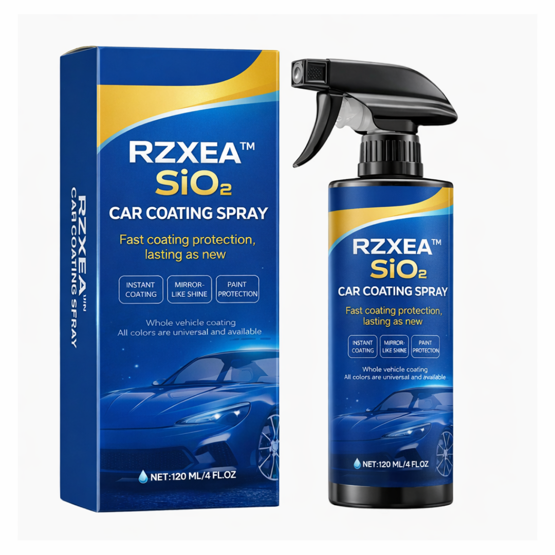🌊 Mirror Shine in 30 Seconds! — RZXEA™ SiO₂ Ceramic Car Coating Spray - Ultimate Hydrophobic Protection & UV Shield ✨