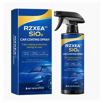 🌊 Mirror Shine in 30 Seconds! — RZXEA™ SiO₂ Ceramic Car Coating Spray - Ultimate Hydrophobic Protection & UV Shield ✨