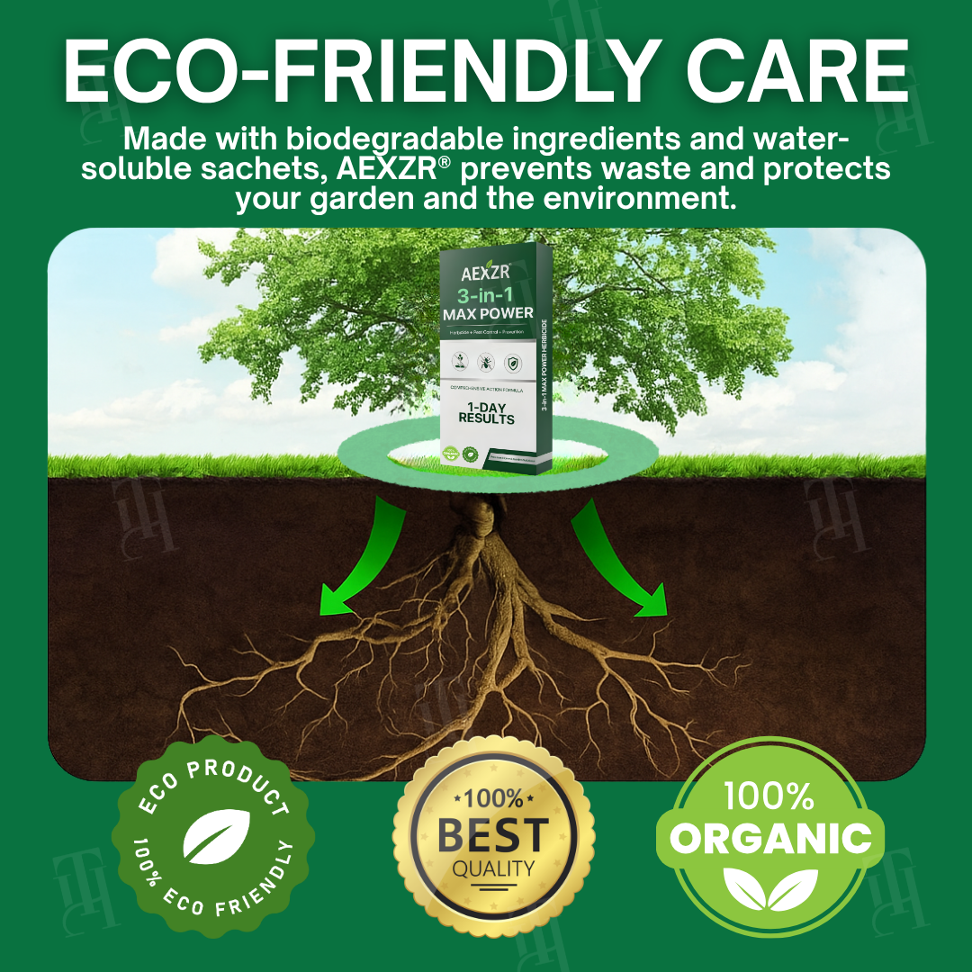 AEXZR® 3 in 1 Max Power Herbicide-Eliminate Weeds & Pests Fast, Protect Your Yard Instantly!