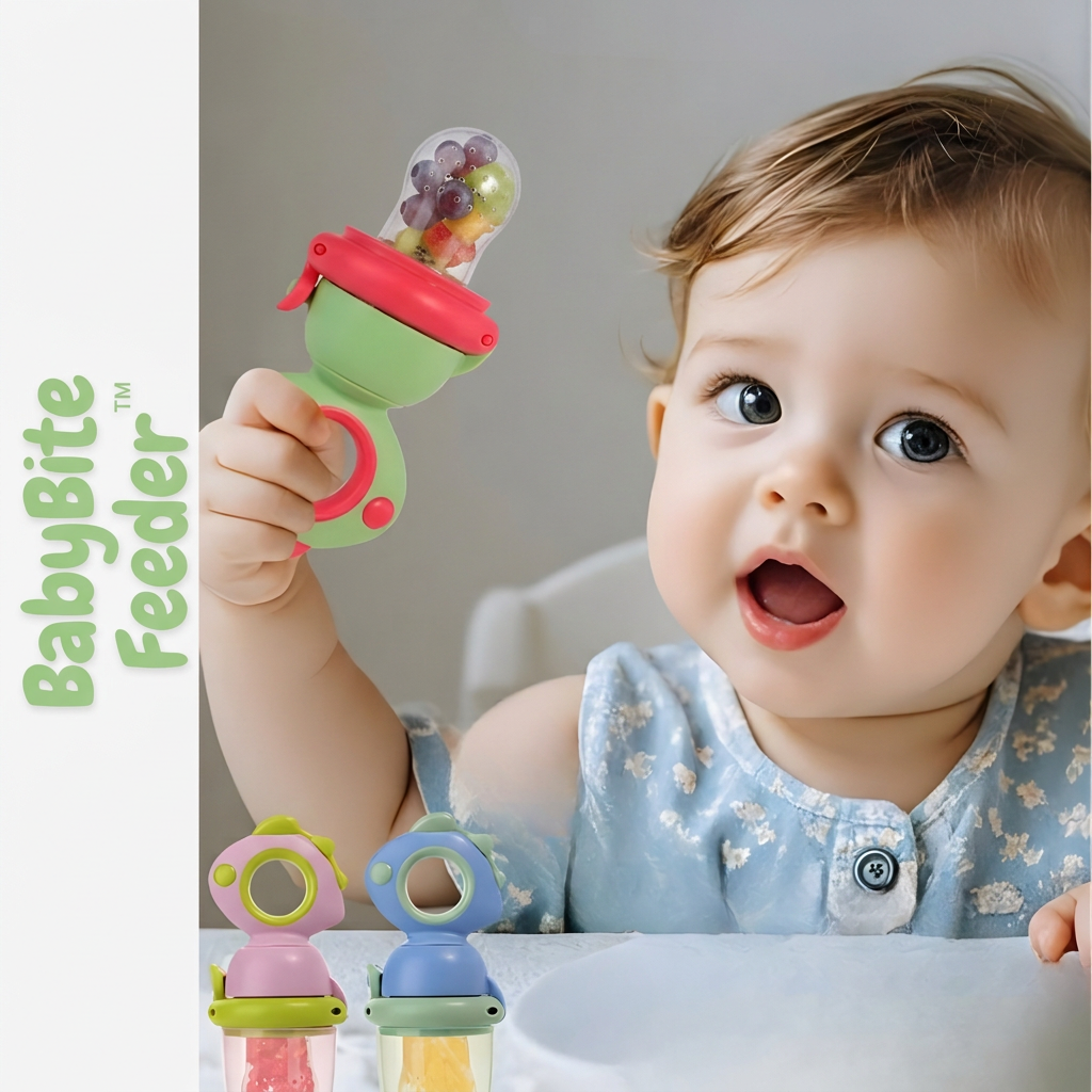 🍼 BabyBite Feeder —Safe, Mess-Free First Solids, Encourages Self-Feeding, Choke-Proof Design