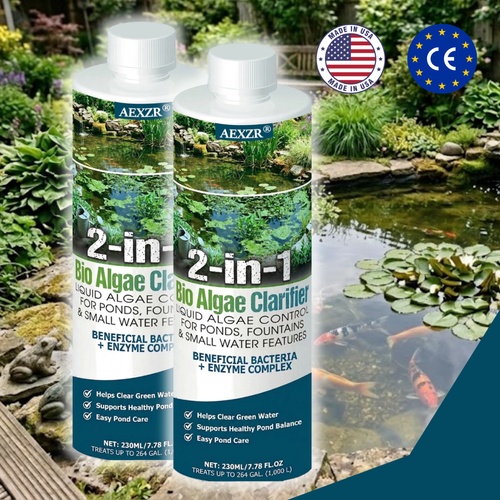 💎 Sparkling Clear Water in 24 Hours! — AEXZR® 2-in-1 Bio Algae Clarifier - Eco-Friendly, Pet-Safe Pond & Aquarium Purifier ✨