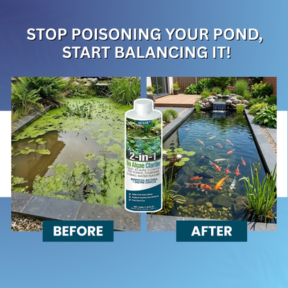 💎 Sparkling Clear Water in 24 Hours! — AEXZR® 2-in-1 Bio Algae Clarifier - Eco-Friendly, Pet-Safe Pond & Aquarium Purifier ✨