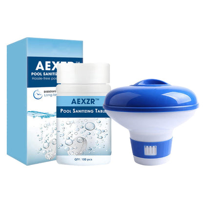 🏊 AEXZR™ Pool Sanitizing Tablet —Long-Lasting Chlorination, Kills Bacteria & Algae, Crystal Clear Water