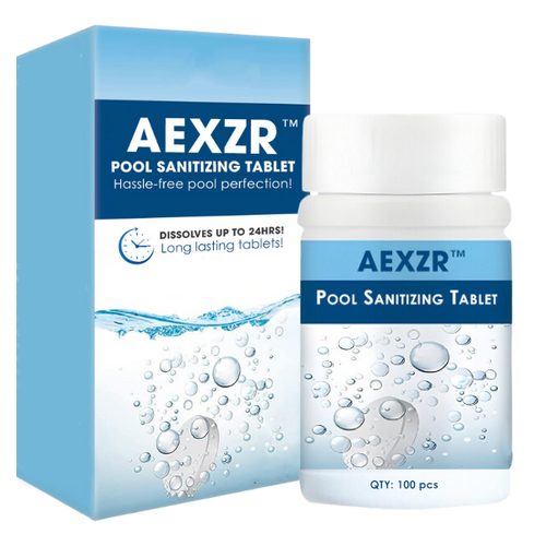 🏊 AEXZR™ Pool Sanitizing Tablet —Long-Lasting Chlorination, Kills Bacteria & Algae, Crystal Clear Water