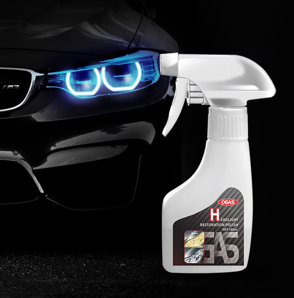 🚘Automotive Headlamp Restoration Fluid Kit -✨ Removes Haze & Yellowing in Minutes🔥