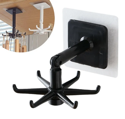 🧲 PURZENA™Space-Saving Rotating Wall Hook🔄