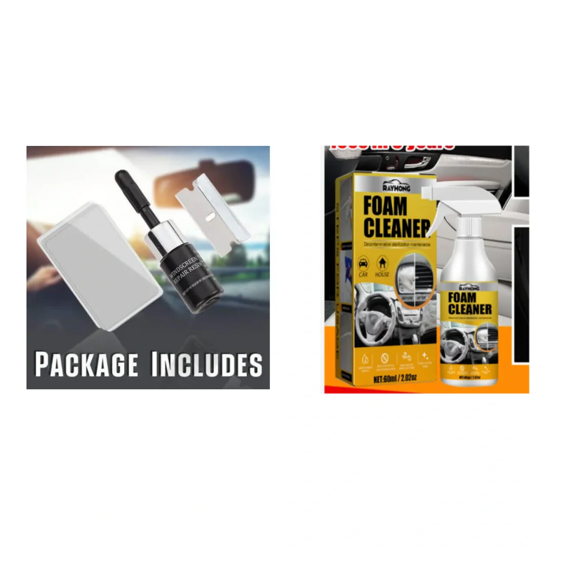 ✨ Professional Glass Repair Kit — Invisible Windshield Crack & Chip Fixer | High-Strength DIY Glass Restoration Tool 🛡️