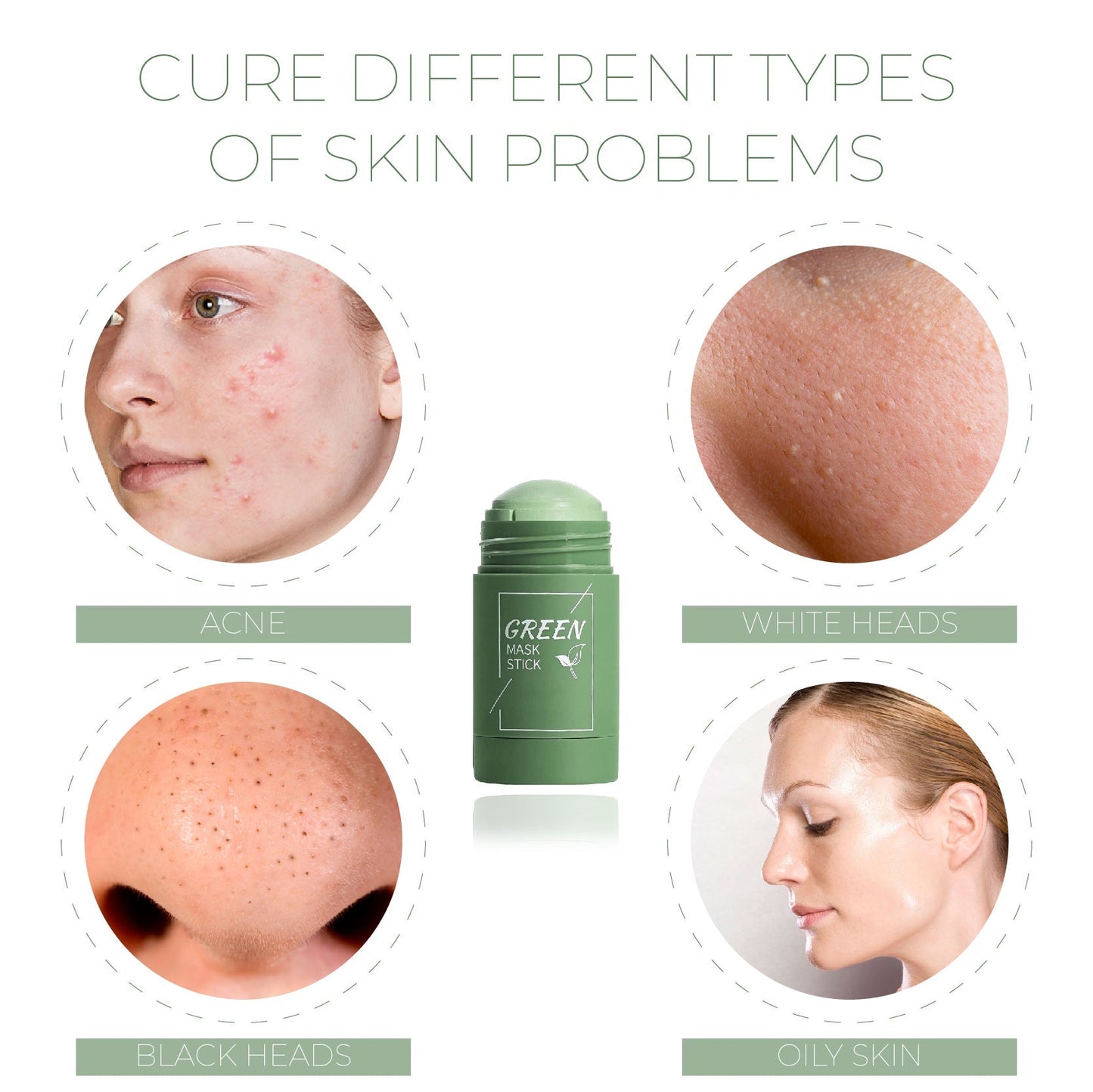 🍵 DeepPurifying Green Tea Clay StickMask - Draws Out Blackheads, Unclogs Pores in 15
