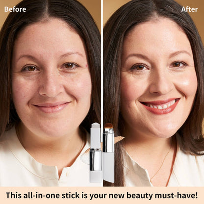 ✨ Color-Changing Magic Foundation Stick — Instant Pore Blurring & 50H Hydration for Flawless, Age-Defying Skin 🏆