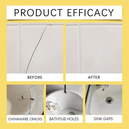 ✏Quick-Drying Tile Repair -🔧 DIY Pro Kit for Cracks & Chips✨
