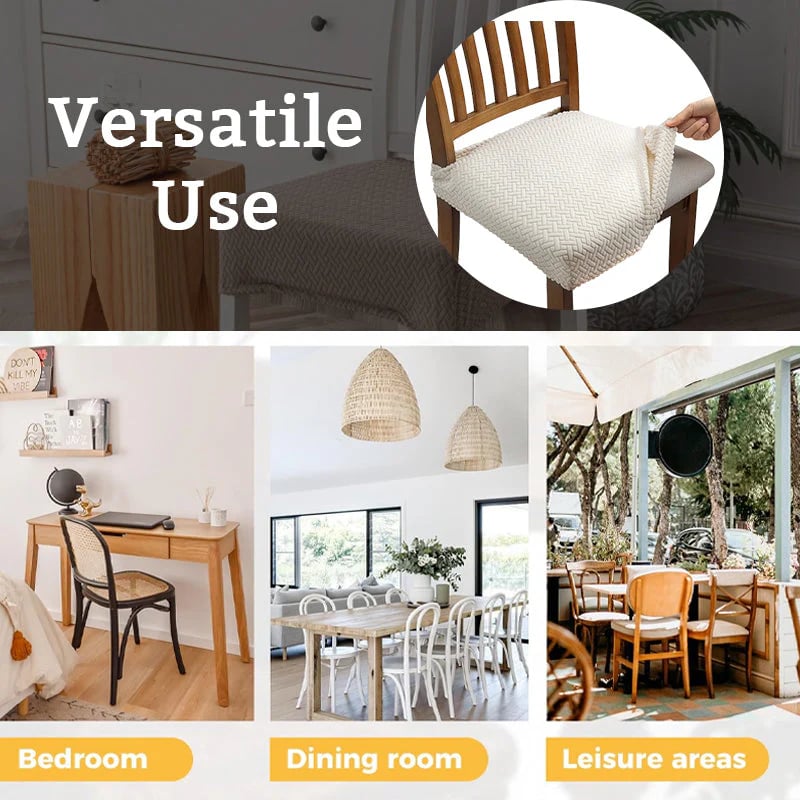 💧🪑 Waterproof Jacquard Chair Covers — ✨Stretchy, Durable & Non-Slip Seat Protectors for Dining Room, Pets & Kids! 🌟