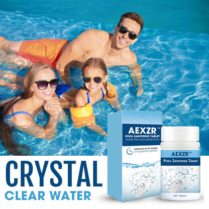 🏊 AEXZR™ Pool Sanitizing Tablet —Long-Lasting Chlorination, Kills Bacteria & Algae, Crystal Clear Water