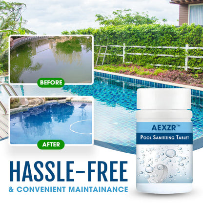 🏊 AEXZR™ Pool Sanitizing Tablet —Long-Lasting Chlorination, Kills Bacteria & Algae, Crystal Clear Water