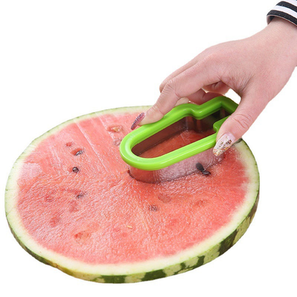 🍉 Stainless Steel Watermelon Slicer —Cut & Grab in One Tool, Perfect for Parties
