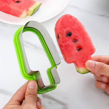 🍉 Stainless Steel Watermelon Slicer —Cut & Grab in One Tool, Perfect for Parties