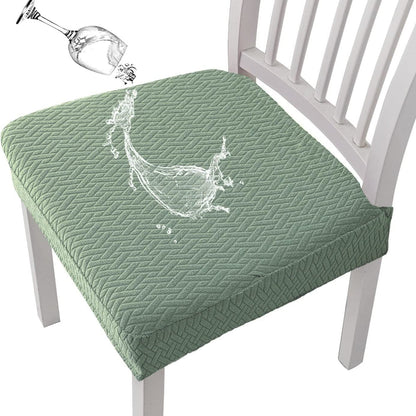 💧🪑 Waterproof Jacquard Chair Covers — ✨Stretchy, Durable & Non-Slip Seat Protectors for Dining Room, Pets & Kids! 🌟