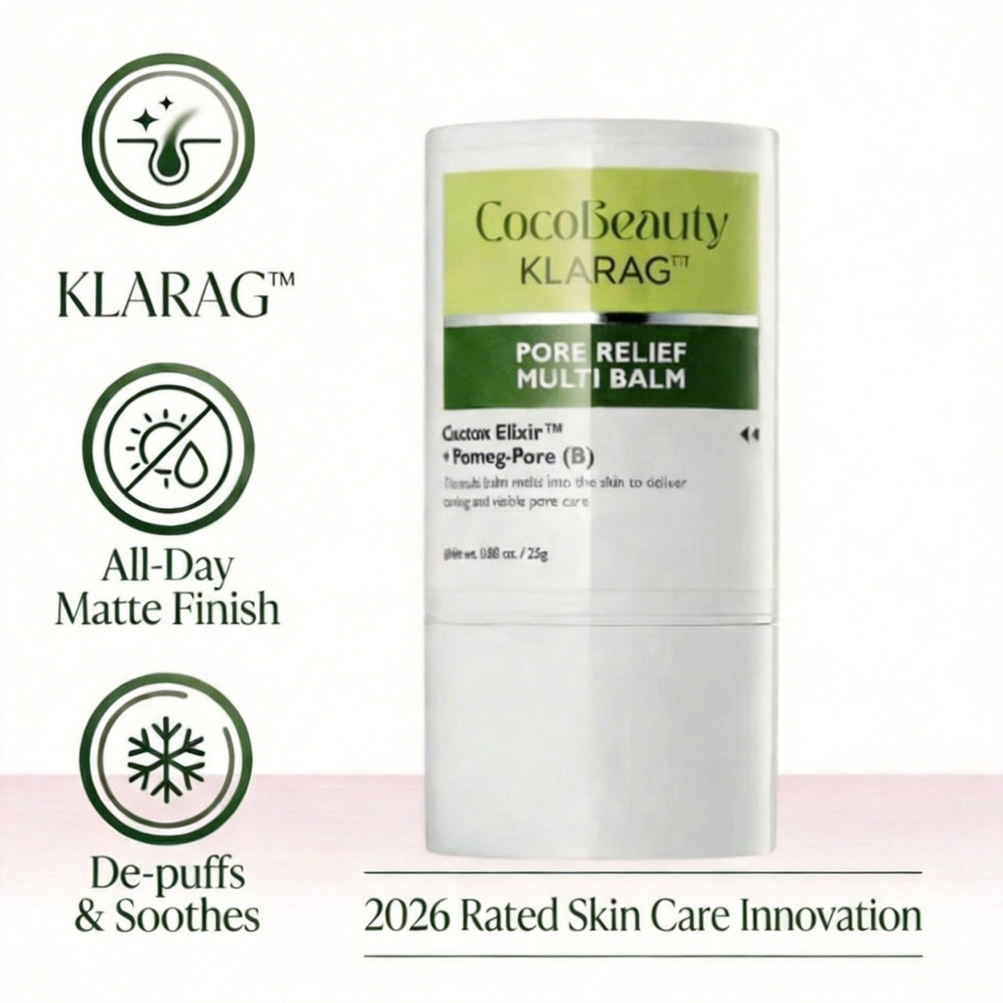 ✨KLARAG™Pore Relief Multi Balm – 🧴Cuts Shine, Smooths Texture, Makeup-Ready🌿