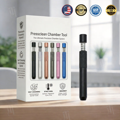 ✨Pressclean Chamber Tool – 🔧Self-Cleaning Spring Design, No Tapping Needed🌀