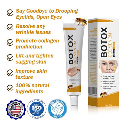 🐝 Bee Venom “Liquid Botox” Serum —Smooth Wrinkles in 2 Mins, No Needles, Instantly Firm & Lift