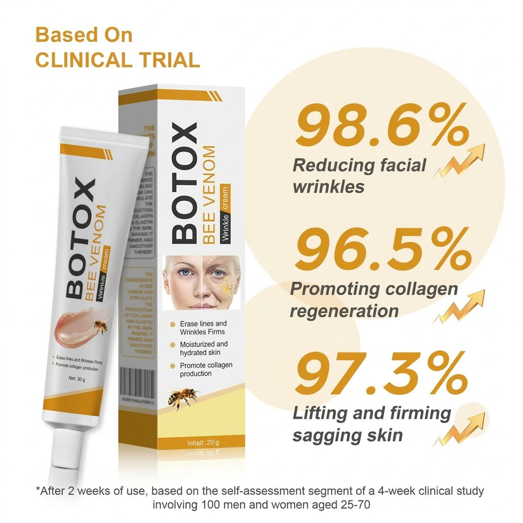 🐝 Bee Venom “Liquid Botox” Serum —Smooth Wrinkles in 2 Mins, No Needles, Instantly Firm & Lift