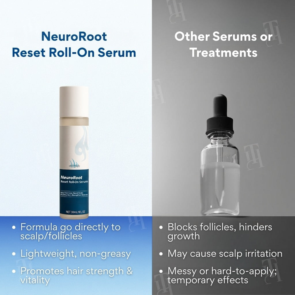 🌱🌿NeuroRoot Reset Roll-On Serum —Wake Up Dormant Follicles in 14 Days, Target Thinning at the Source )